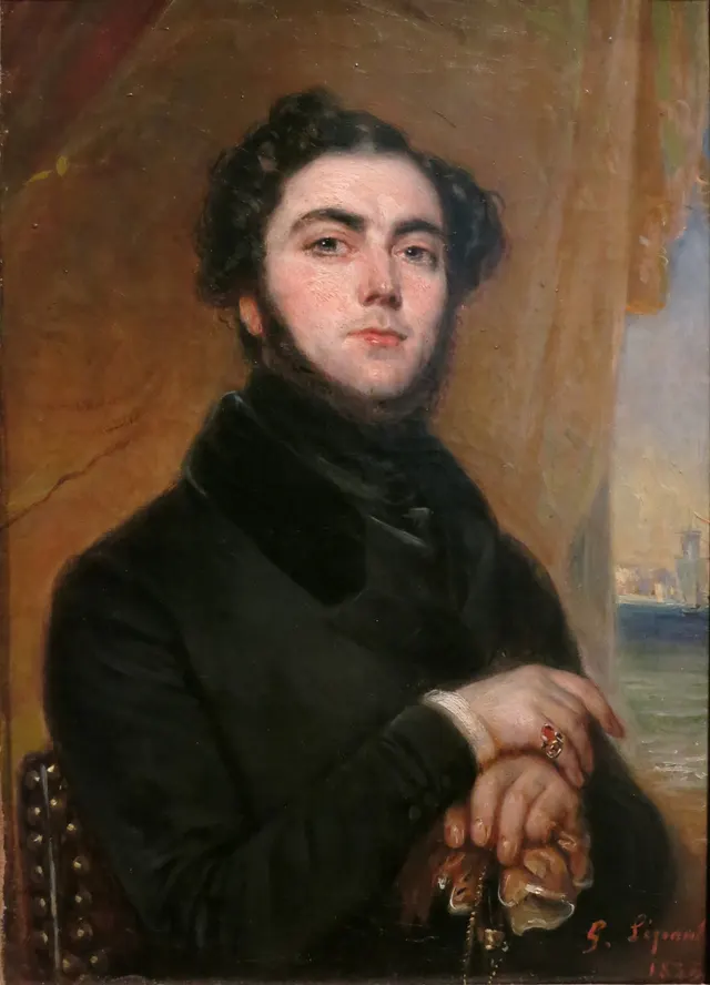 Porträt von Eugène Sue (François Gabriel Guillaume Lépaulle)
